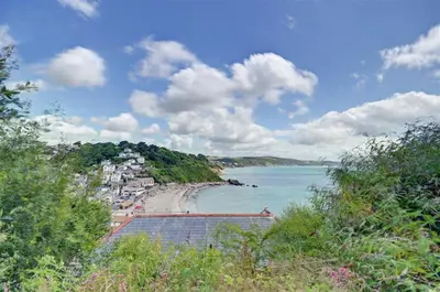 a view of a beach and the ocean at 2 Bed in Looe oc-l10082 in Looe