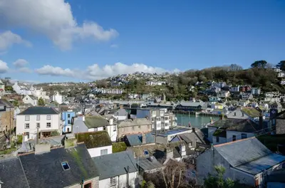 a view of a city with houses and a harbor at 3 Bed in Looe oc-l30071 in Looe