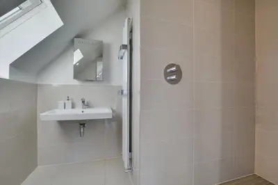 a bathroom with a sink and a shower at 5 Bed in Little Petherick oc-p00736 in Little Petherick