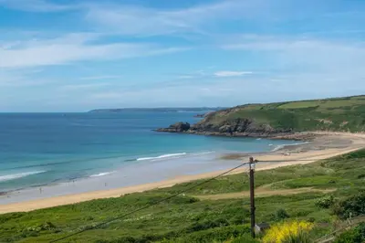 a beach on the coast of ireland at 3 Bed in Praa Sands oc-p00859 in Praa Sands
