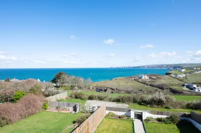 a view of the ocean from a house at 3 Bed in Port Isaac oc-secrft in Port Isaac