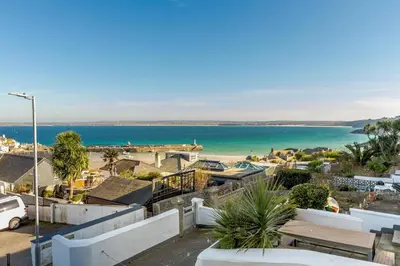 a view of the beach from a house at 2 Bed in St. Ives oc-1seab in St Ives