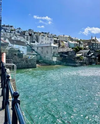 a view of the water from a boat at Enchanting Harbourside Cottage with Panoramic Views in Polruan