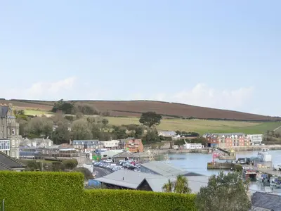 a view of a town with a body of water at Spring Tides in Padstow