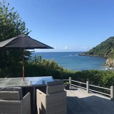 Beach Front House with Stunning Sea Views and Free Use of a Local Indoor Pool