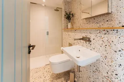 a bathroom with a sink and a toilet at 3 Bed in Hayle oc-t27597 in Hayle