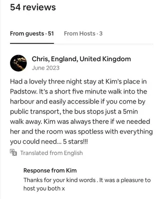 a screenshot of a text message about the moon at Trethvor House FREE PARKING, Ensuite Double Quiet residential area in Padstow