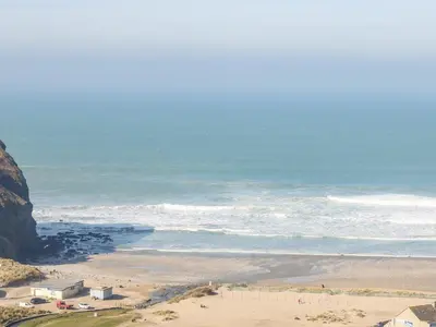 a view of a beach and the ocean at Garras in Truro