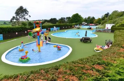 an image of a water park with people in it at Newquay Cornwall Holiday Rental in Newquay