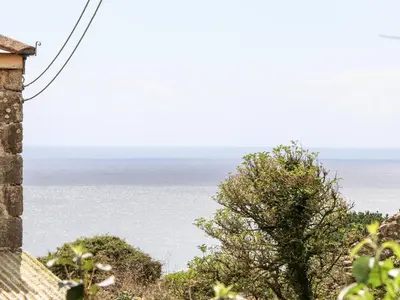 a view of the ocean from a house at Chi an Mor in Penzance