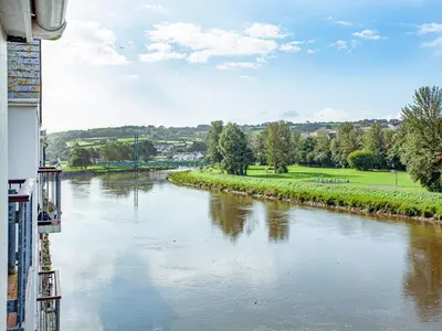 a view of a river from a building at 6 Camelside in Wadebridge
