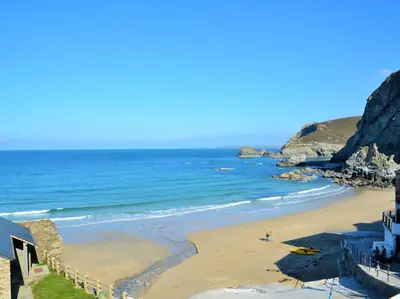 a view of a beach next to the ocean at 2 Bed in St. Agnes oc-72422 in St. Agnes