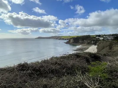 a view of a beach with the ocean at The Beach Retreat in Porth