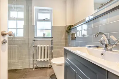 a bathroom with a sink and a toilet at 4 Bed in St. Merryn oc-e28379 in St Merryn