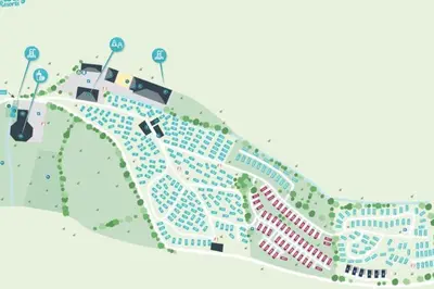 a map of a city with street lights at 2 Bedroom Caravan. Newquay. Cornwall. in Newquay