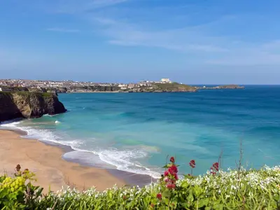 a view of a beach and the ocean at 3 Bed in Newquay oc-47630 in Newquay