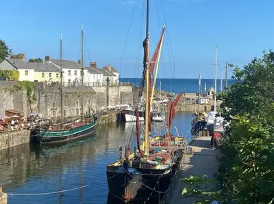 a group of boats are docked in a harbor at Charlestown Cottage Harbour & Beach short walk! in Charlestown