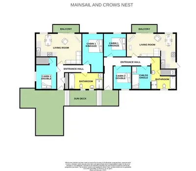 a floor plan of a house at Crows Nest Apartment, at Clipper House with free onsite allocated parking in Looe