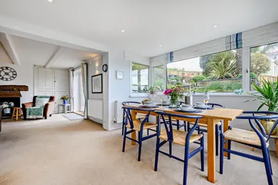 a dining room with a table and chairs at 3 Bed in Treknow oc-h29194 in Treknow