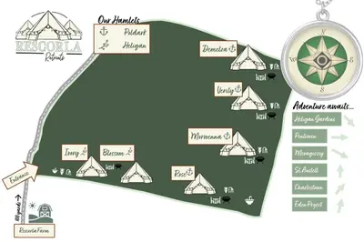 a map of the niagara falls attractions at Rescorla Retreats - Ivory in St Austell