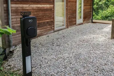 a solar panel in front of a house at 10 Stonerush Valley in Looe