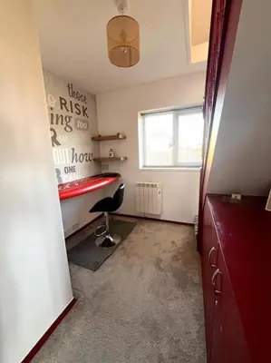 a room with a desk and a chair in it at Rymer-Leigh in Marazion