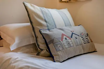 a pillow sitting on top of a bed at 3 Bed in Looe oc-w29227 in Looe