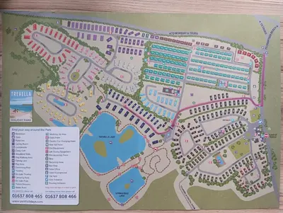 a map of a resort at 16 Lakeview, Pelham Retreat in Crantock