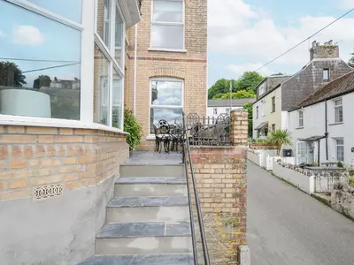 a set of stairs outside of a house at Albert House in Looe