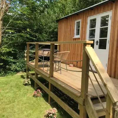 Shepherd's hut at Rosewood House