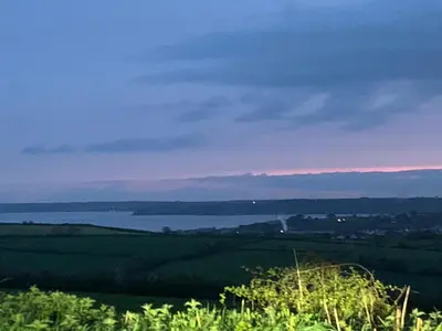a view of a large body of water at Fowey, Cute Cottage in Fowey
