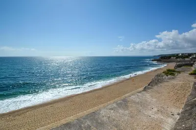 a view of a beach with the ocean at 2 Bed in Porthleven oc-m28188 in Porthleven