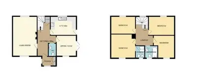 a floor plan of a house at Chestnut House in Saint Columb Minor