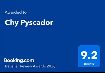 a screenshot of a cityypaccator with a blue screen at Chy Pyscador in Looe