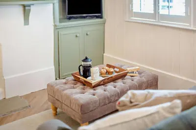 a living room with a couch and a coffee table at 2 Bed in St. Columb oc-h29936 in Saint Columb Major