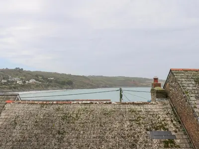 a view of the water from the roof of a building at Penhaven in Helston