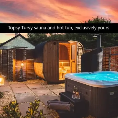 Topsy Turvy and Hillside Spa at Tregoose Old Mill