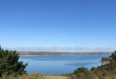 a view of a large body of water at 3 The Bowling Green in Truro