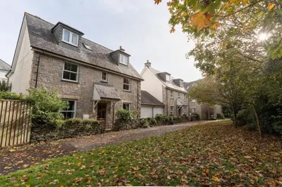 a row of houses on a street at The Oystercatcher in St Ives