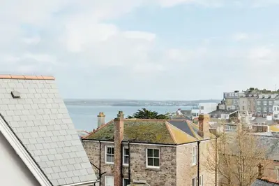 a view from the roof of a building at 10 Sunday School Court in St Ives