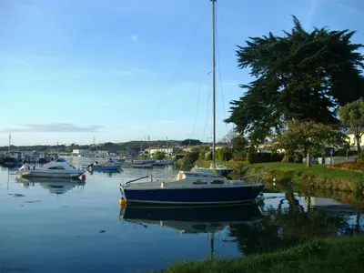 a group of boats are docked in a harbor at 14 Tudor Court, Tolroy Manor in Hayle