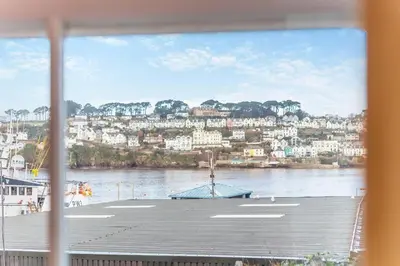 a view of a river from a window at 2 Bed in Polruan oc-g30534 in Fowey