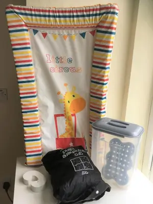 a birthday party with a giraffe and a trash can at Cottage in Crantock, seaviews, 10min walk to beach in Crantock