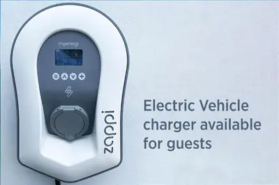an electric vehicle chargerable charger available for guests at Sandy Nook, Portreath, Cornwall in Portreath