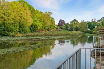 a view of a river from a bridge at 1 Bed in Little Petherick oc-a30789 in Little Petherick