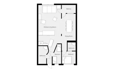 a floor plan of a house at 11 Piazza in St Ives