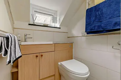 a small bathroom with a toilet and a sink at 2 Bed in St. Minver oc-p27580 in Saint Minver