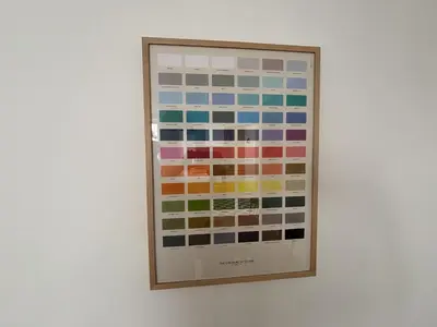 a framed picture of a painting on a wall at 9 Mount Pleasant in St Ives