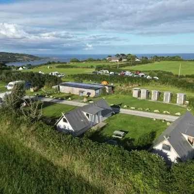 Celtic Longhouse Tent at Coverack Camping
