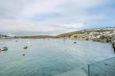 a large body of water with boats in it at 2 Bed in Polruan oc-w31943 in Fowey
